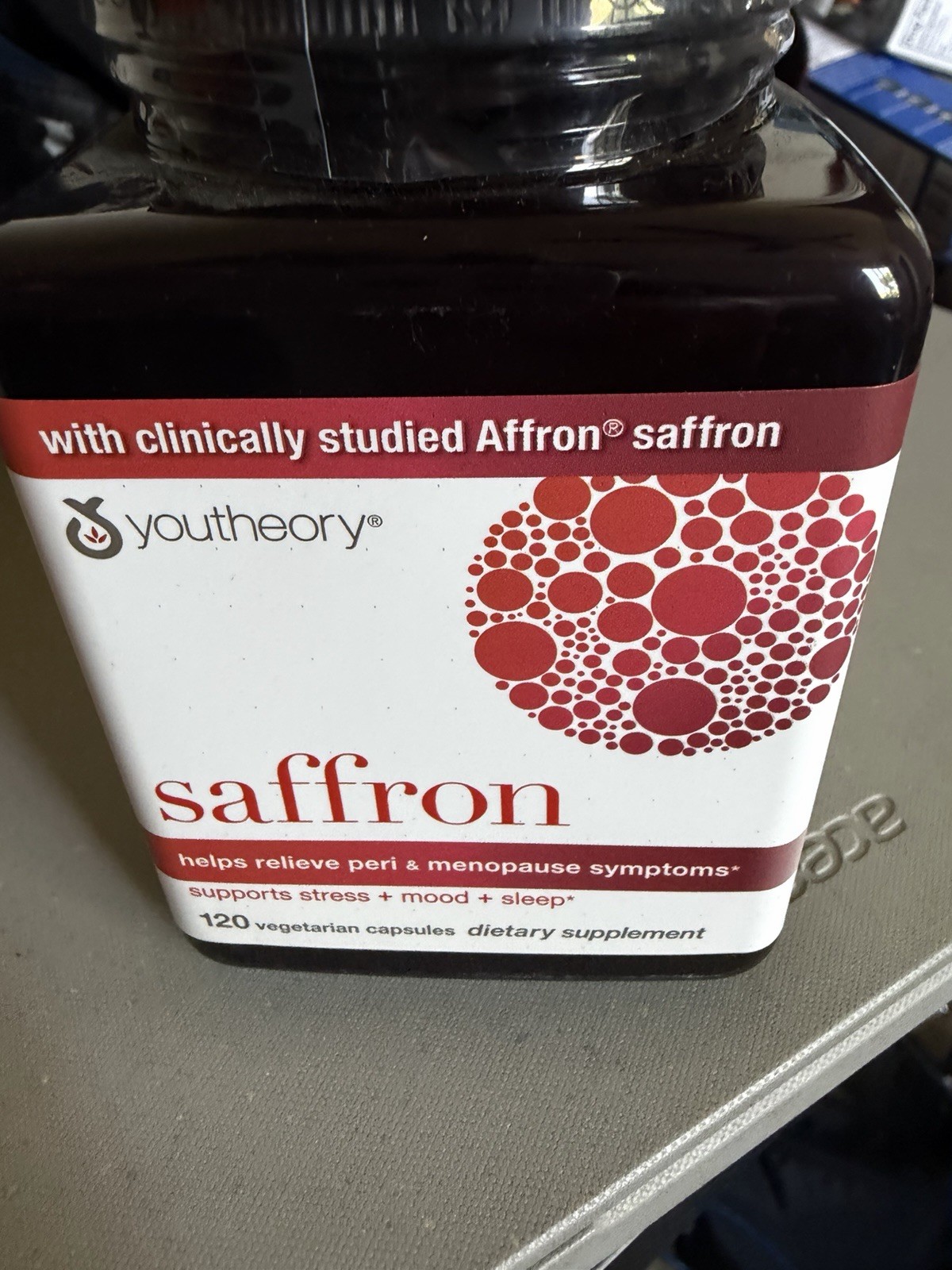 Youtheory Saffron Capsules 120 Count EXP 09/2028