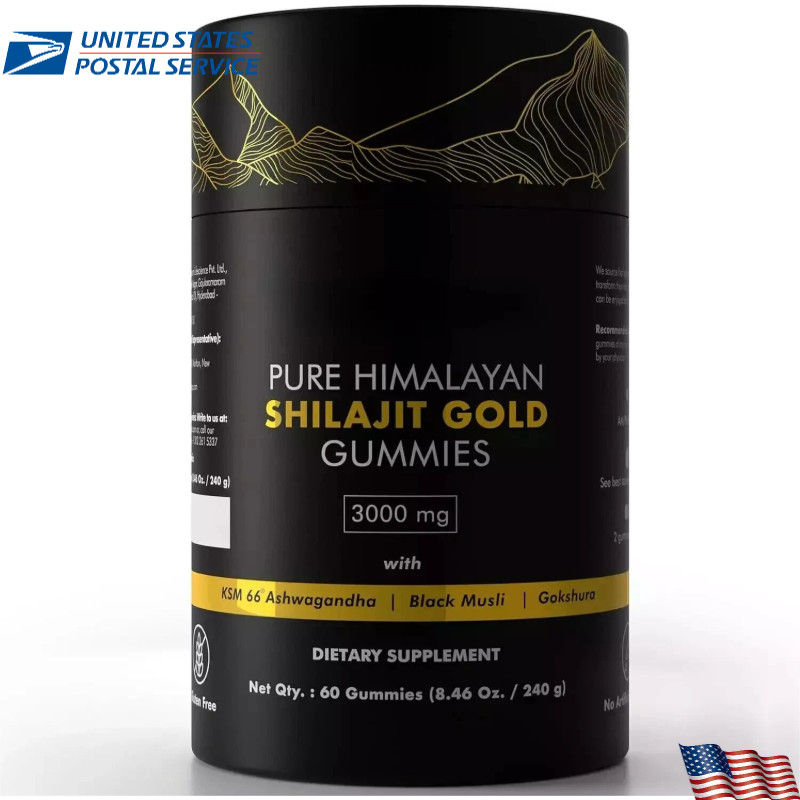 Himalayan Shilajit GOLD Gummies Organic Extremely Potent 3000 mg Fulvic Acid