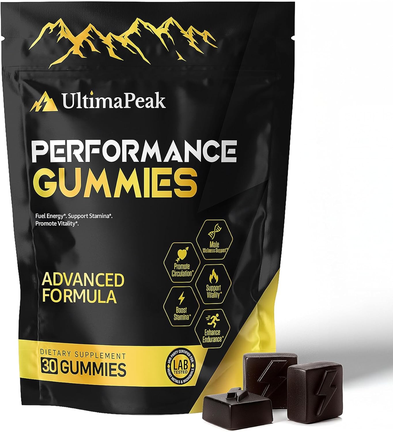 Pure Himalayan Shilajit Gummies with Ashwagandha, Fulvic Acid & Minerals