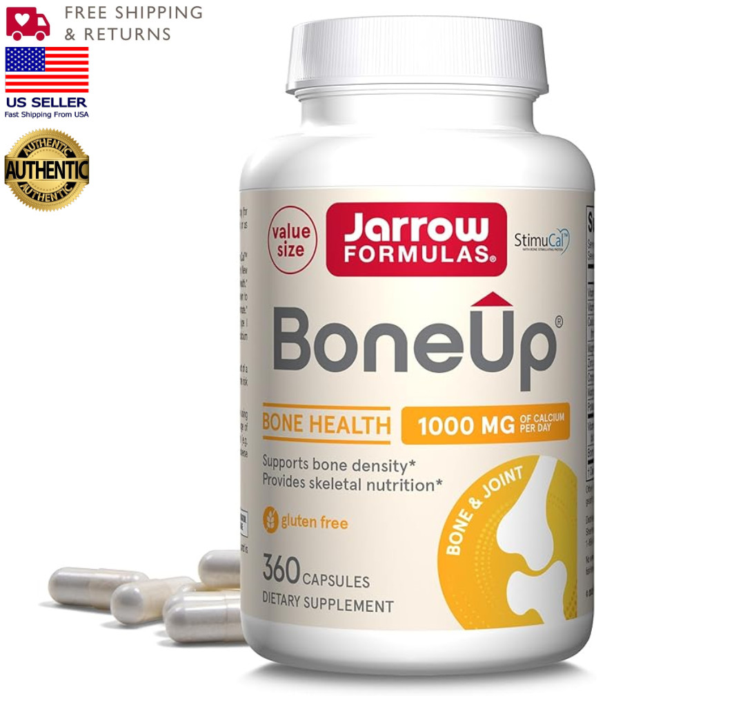 Jarrow Formulas BoneUp 360 Caps. 1000mg Supports Bone Density | EXP 7/2026