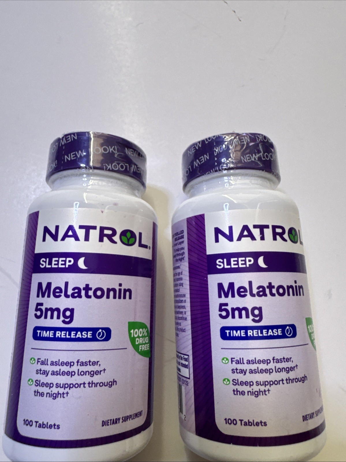 Natrol Melatonin Time Release Exp 04/2027 Lot Of 2