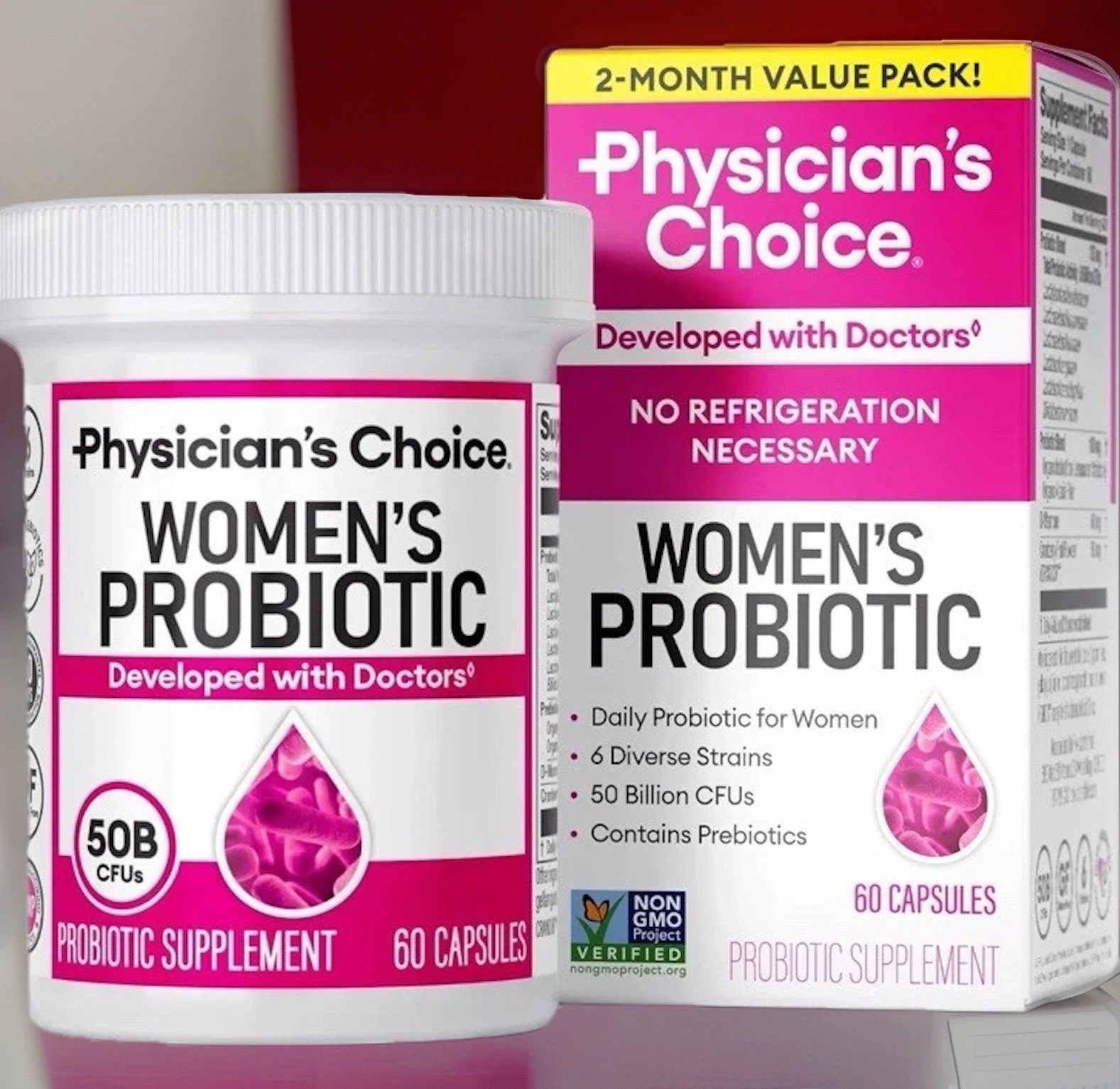 PHYSICIAN’S CHOICE WOMEN’S PROBIOTIC 60 COUNT BB DATE