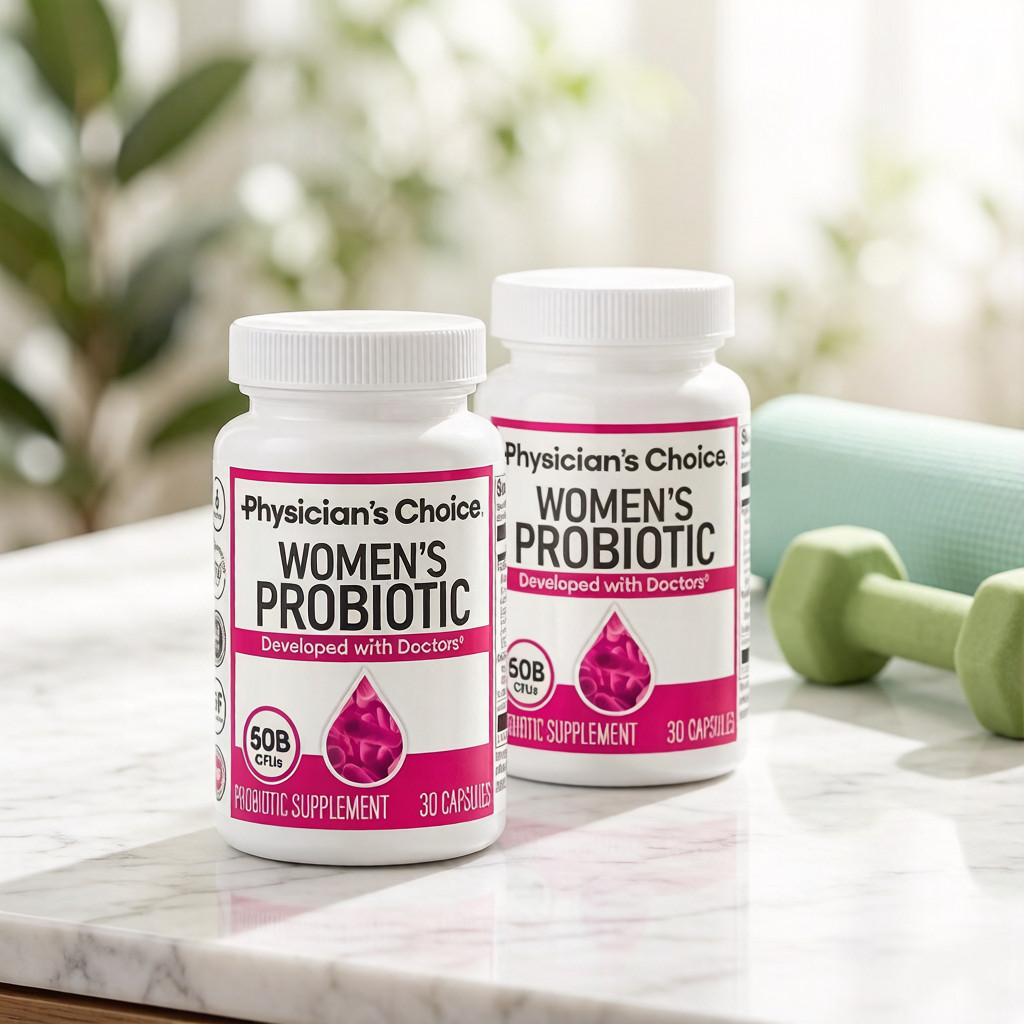 2 Pack Physician’s Choice Women’s Probiotic Supplement, 60 Count ,50 Billion CFU