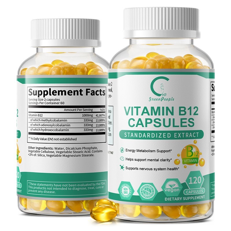 Vitamin B12 1000mg 120 Softgels Support Energy, Metabolism & Nerve Health