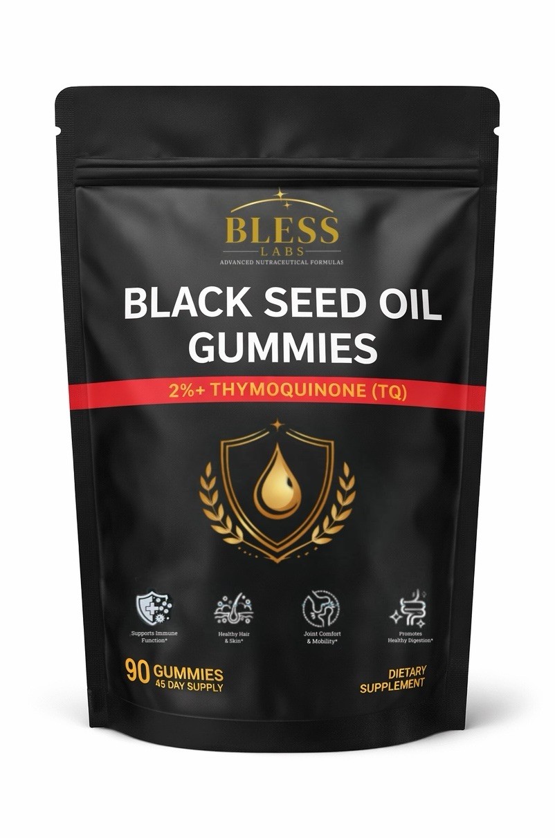 Black Seed Oil Gummies Ultimate Power 90ct High Potency
