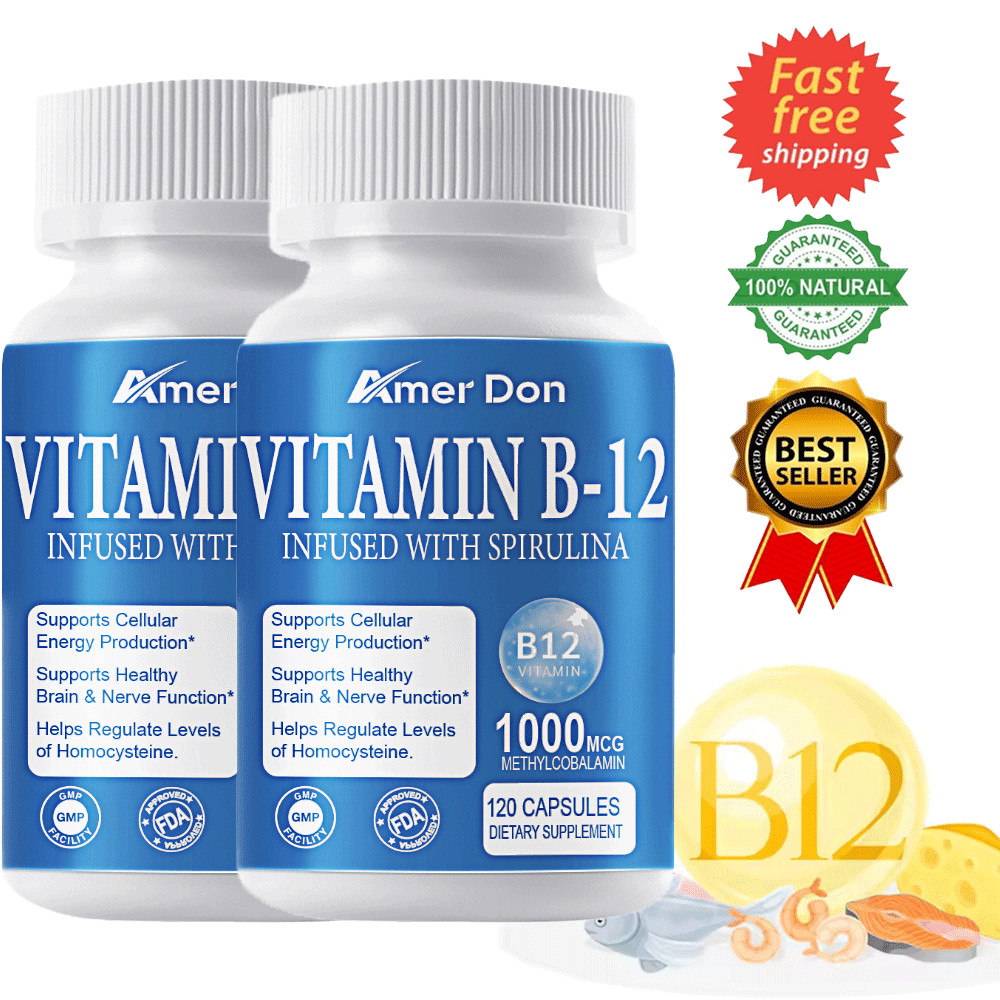 Vitamin B12 (Methylcobalamin) 1000mcg, 240 Capsules – Vegetarian Caps – Non-GMO