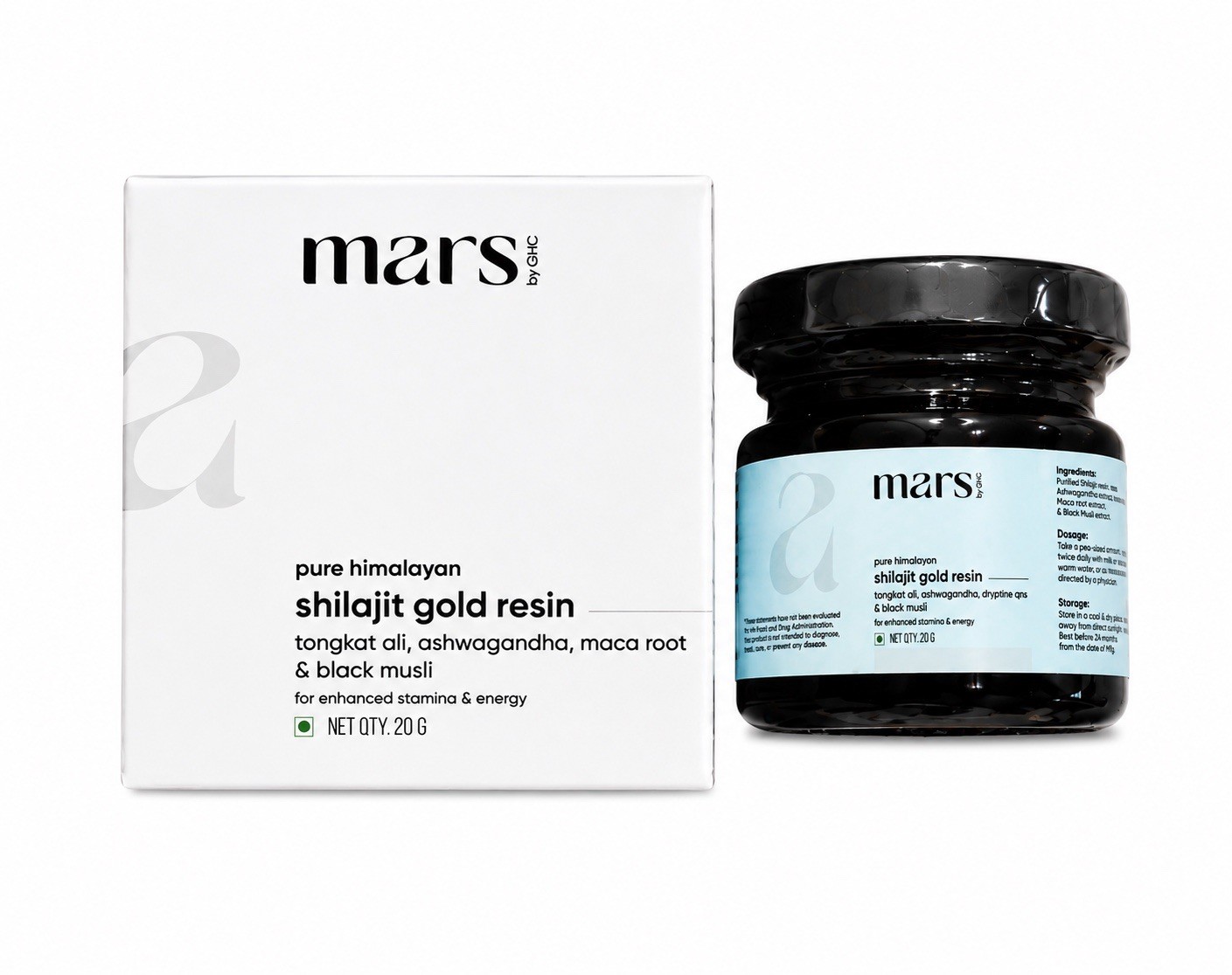 Mars by GHC Pure Himalayan Shilajit Gold (Resin) Powered with Shilajit
