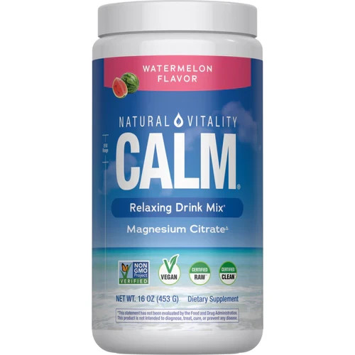 Natural Vitality Calm, Magnesium Citrate Supplement, Watermelon (free ship)
