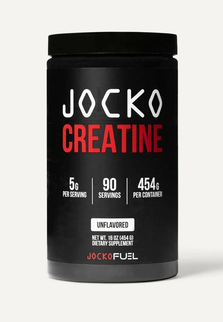 JOCKO Creatine Monohydrate Powder Unflavored 90 Servings 16 Oz