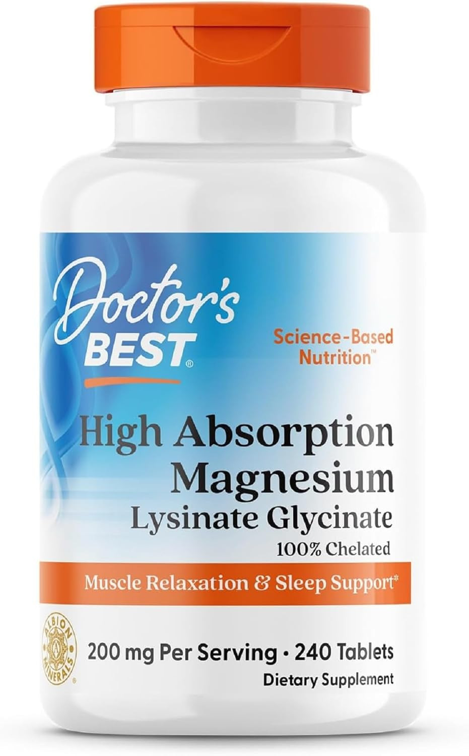 Doctor’S Best High Absorption Magnesium Glycinate Lysinate Supplement – 100% Che
