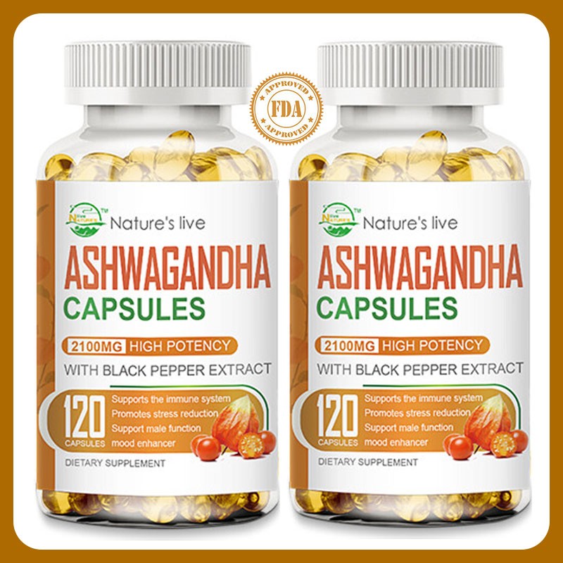Ashwagandha KSM-66 2100 mg 240 Capsules Strength Energy Natural