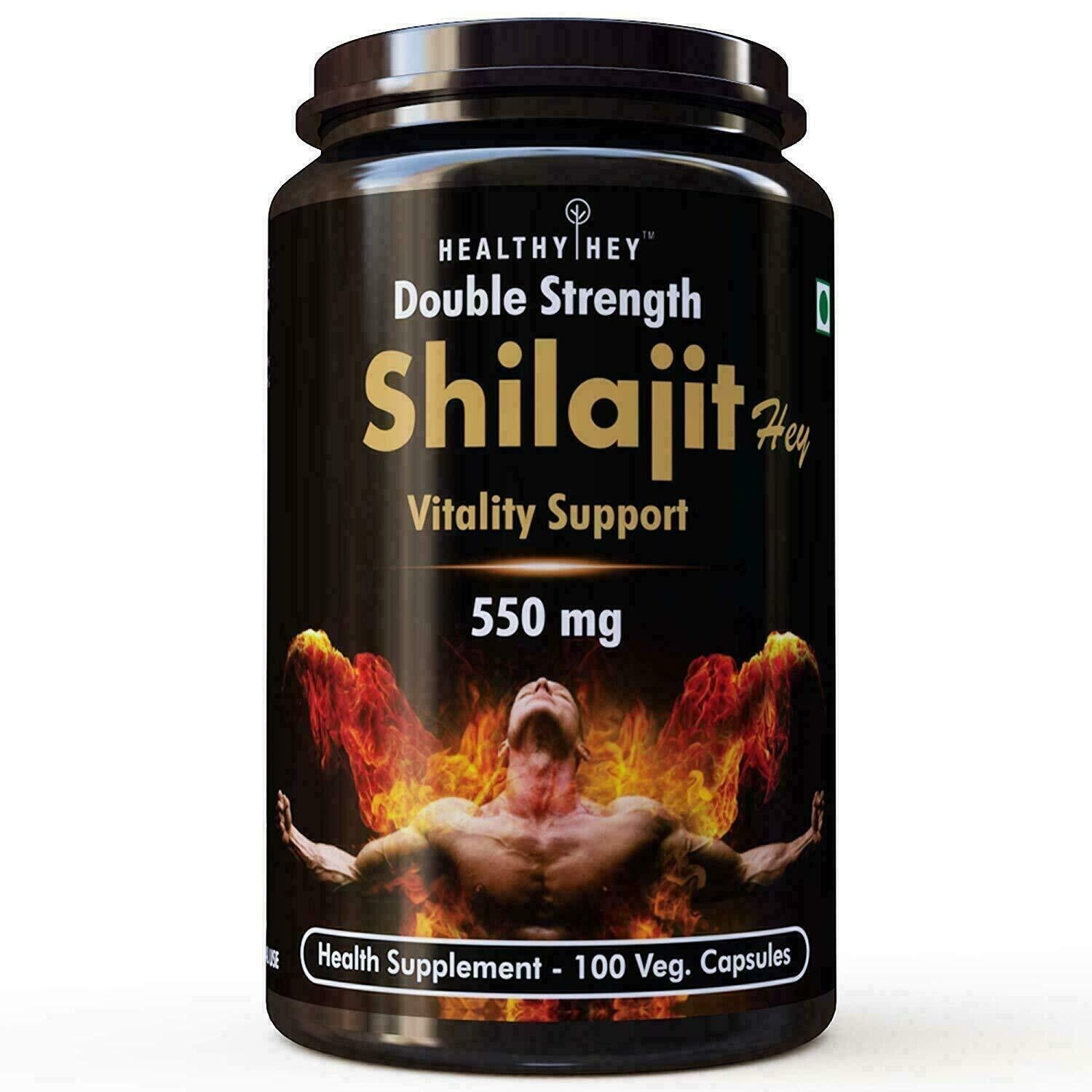 Shilajit with Safed Musli, Tribulus & Ashwagandha – 550mg – 100 caps-Vitality
