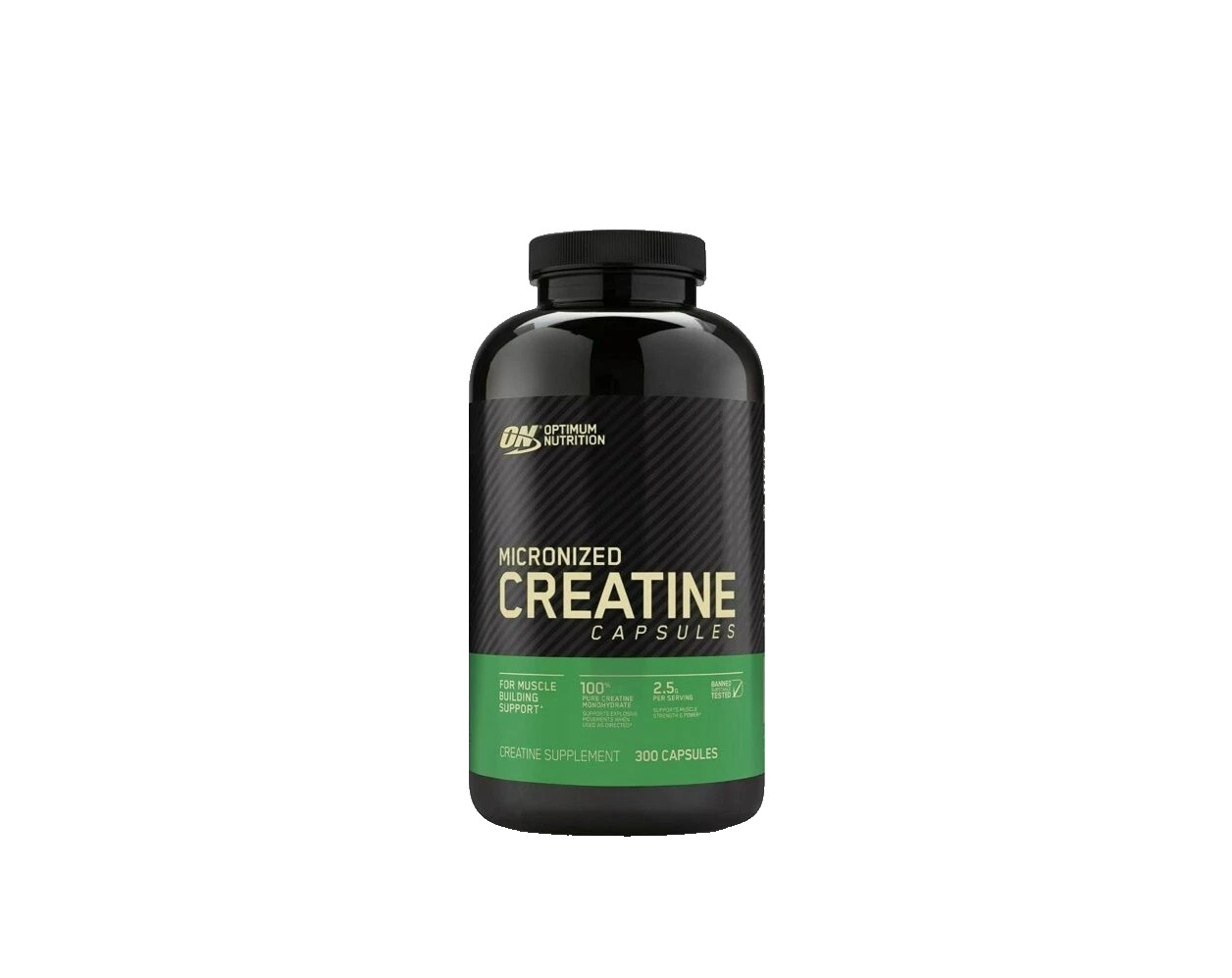 Optimum Nutrition Micronized Creatine Monohydrate, 300 Capsules, Expires 04/2027