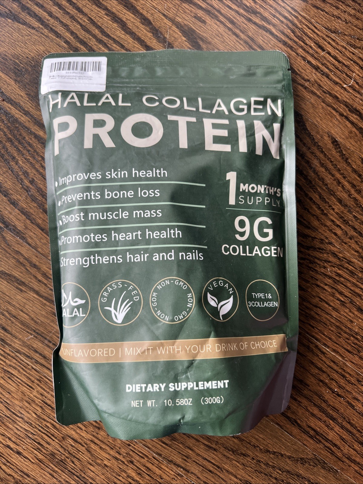 New Sealed HALAL COLLAGEN PROTEIN POWDER – 1 Month Supply  30 Servings Exp 9/27