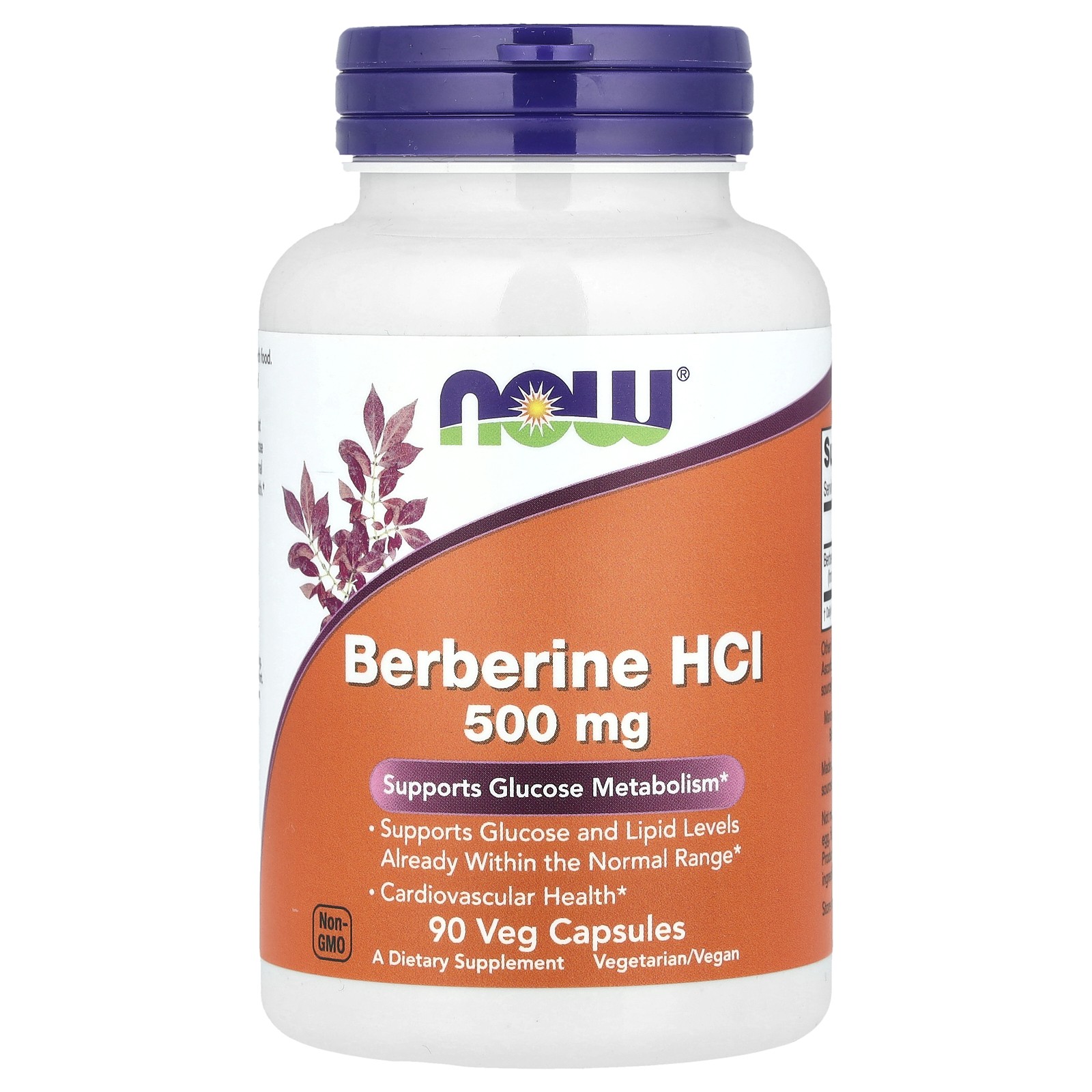 Berberine HCl, 500 mg , 90 Veg Capsules