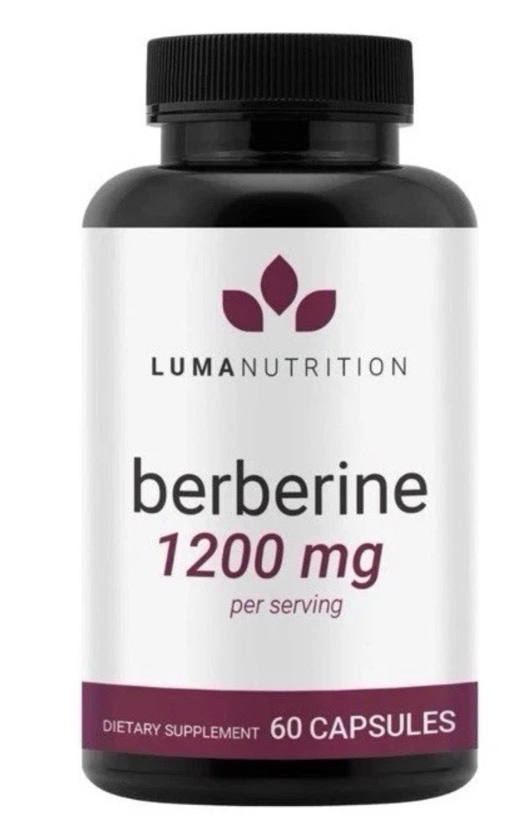 Berberine HCL Supplement 1200mg Vegan Gluten Free Non-GMO 60 Capsules -SEALED