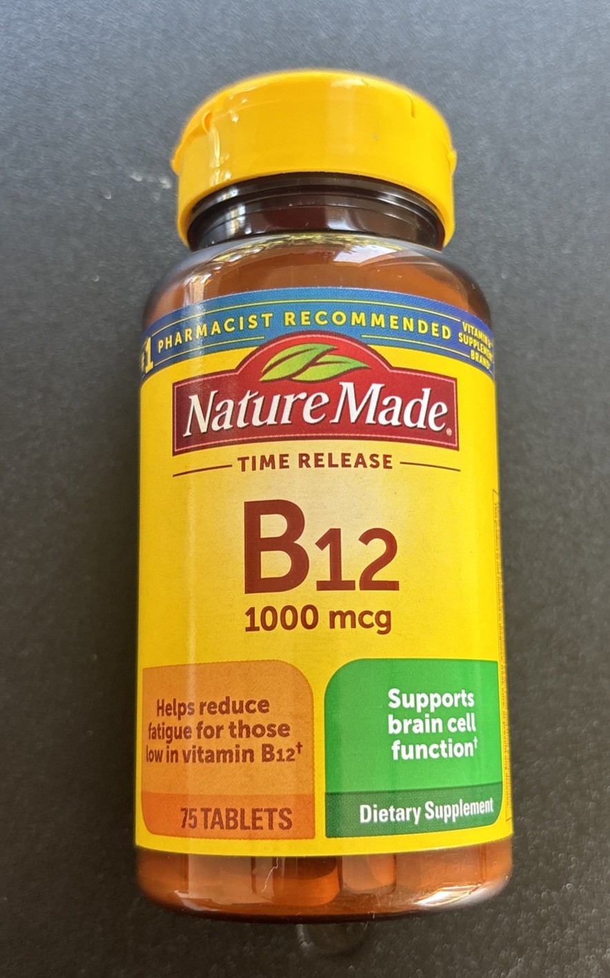 🔥 Nature Made Time Release Vitamin B12 1,000 mcg,75 Tablets,EXP 11/2026 🔥