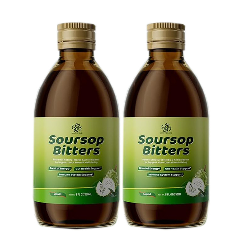 500ML Premium Soursop Bitters Liquid –15-Herb Immune Support | Digestive Health