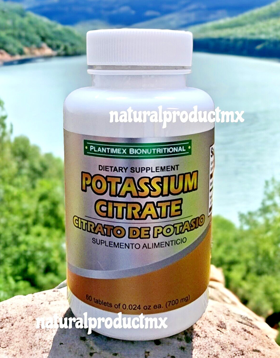 Potassium Citrate✅ 60 Tablets 700 mg Citrato de Potasio  by Plantimex