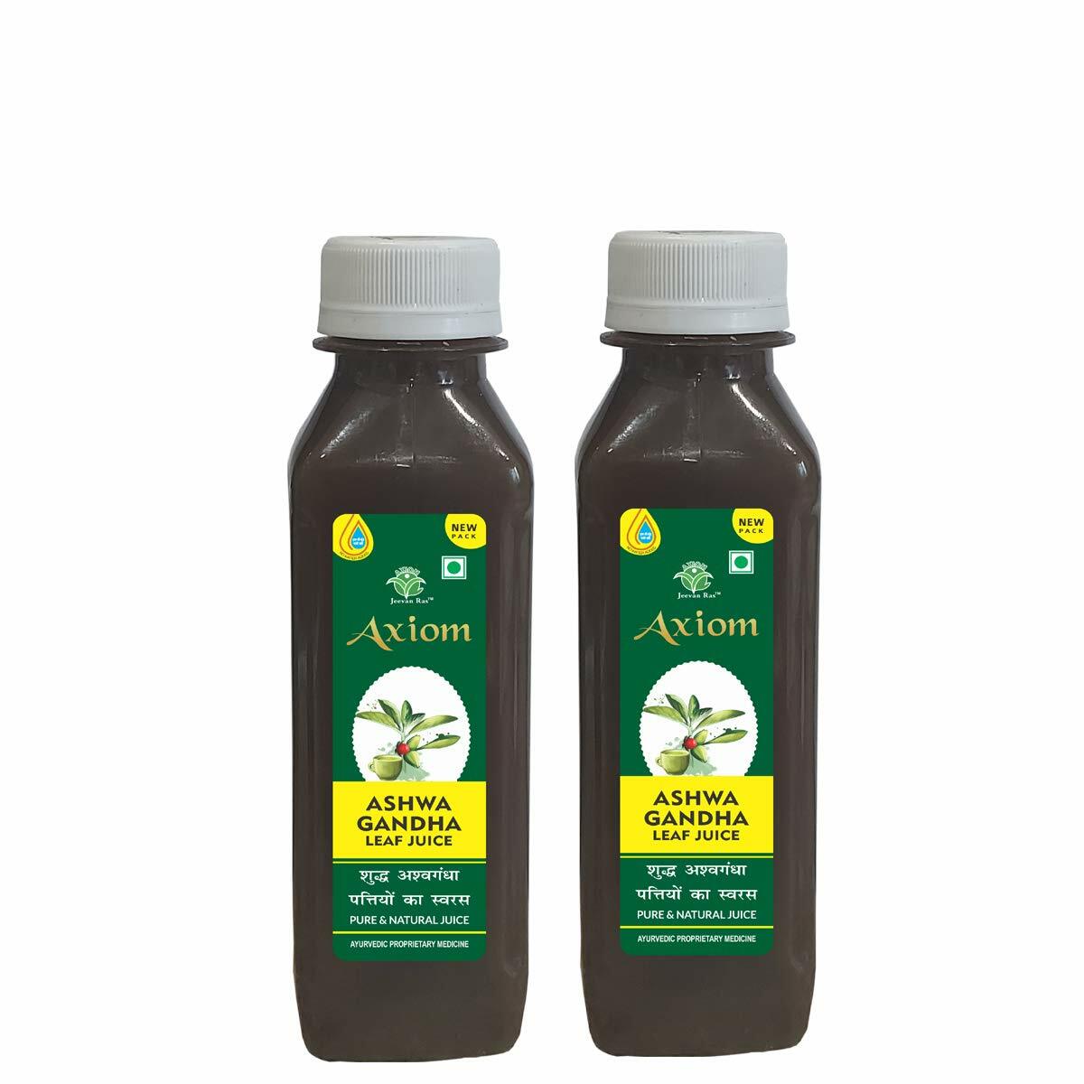 Axiom Ayurveda Ashwagandha Leaf Juice Immunity Booster 160 Ml – 2 Packs