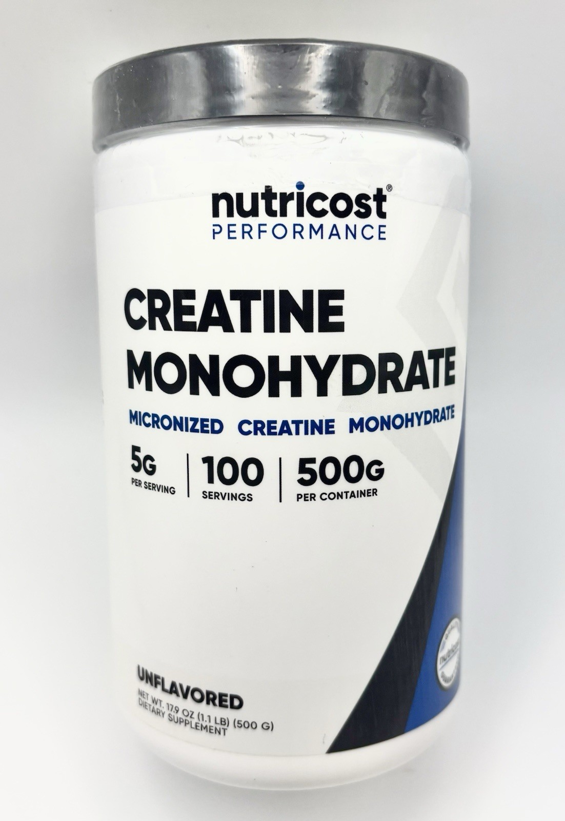 Nutricost Creatine Monohydrate Micronized Unflavoured 500g Expires 10/2028
