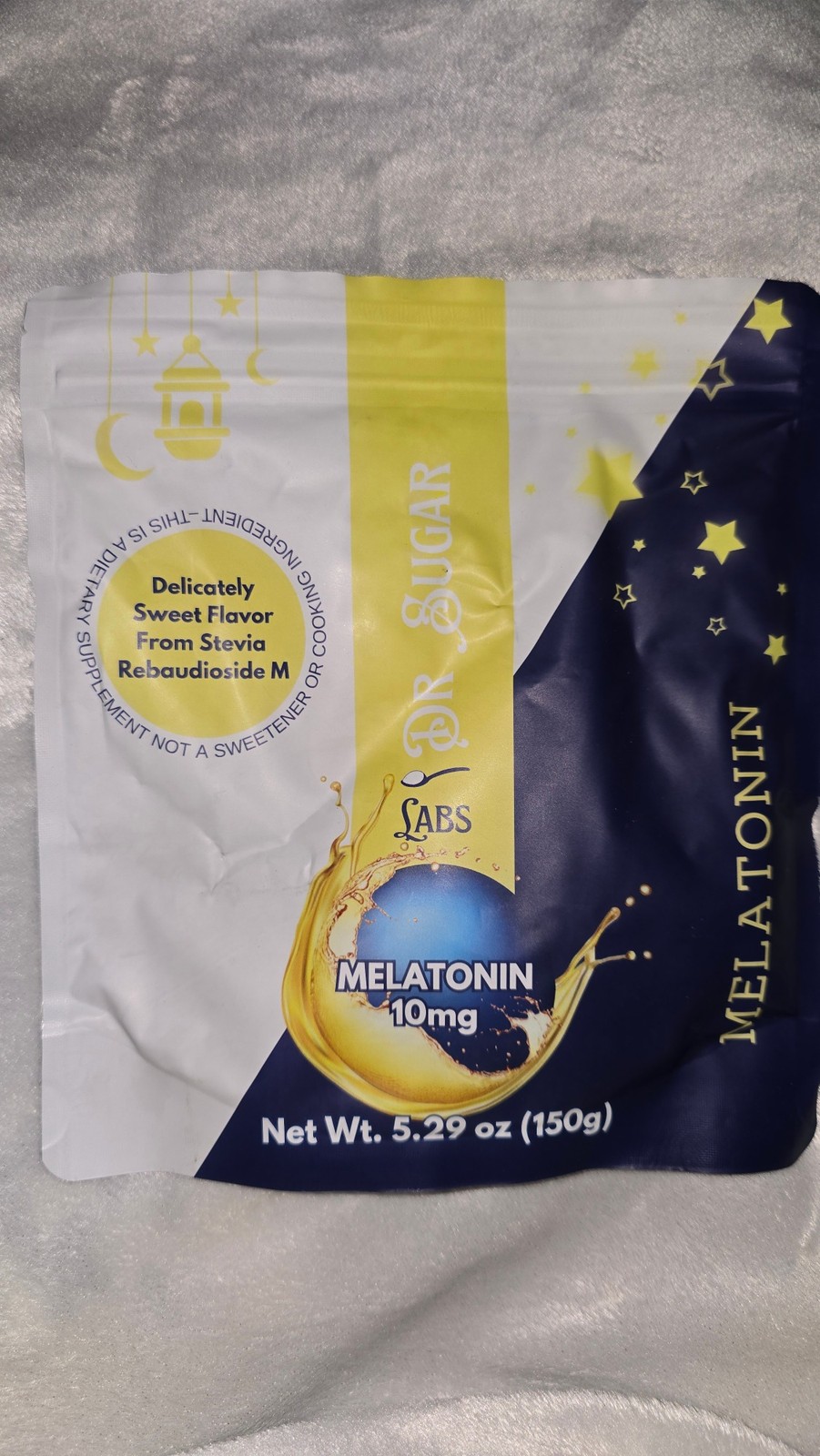 Dr Sugar Labs Melatonin Powder 10mg L-Theanine GABA 30 Servings Exp 06/27