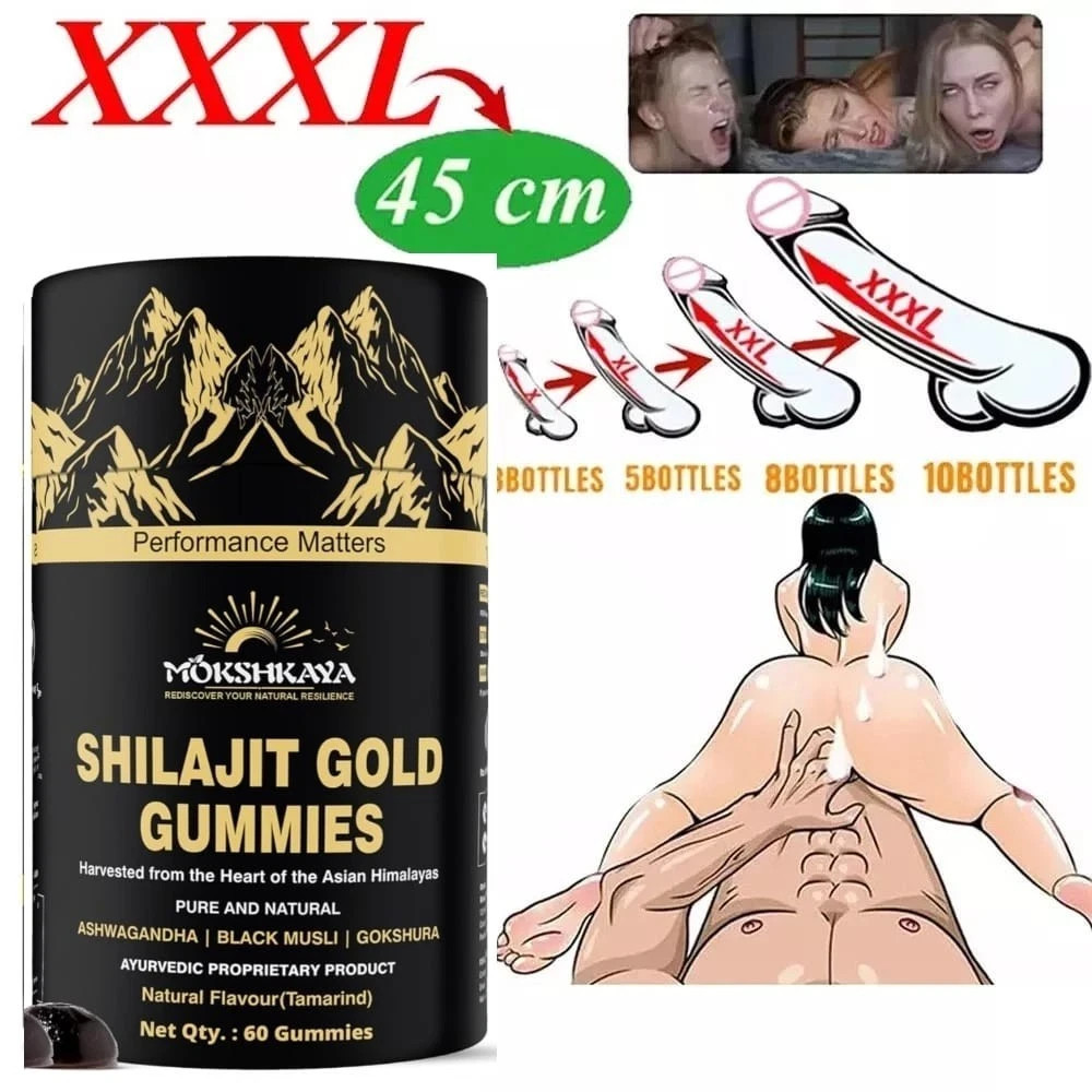 Premium Himalayan Shilajit Gummies 60 Count – Energy Focus Stamina Gold Grade