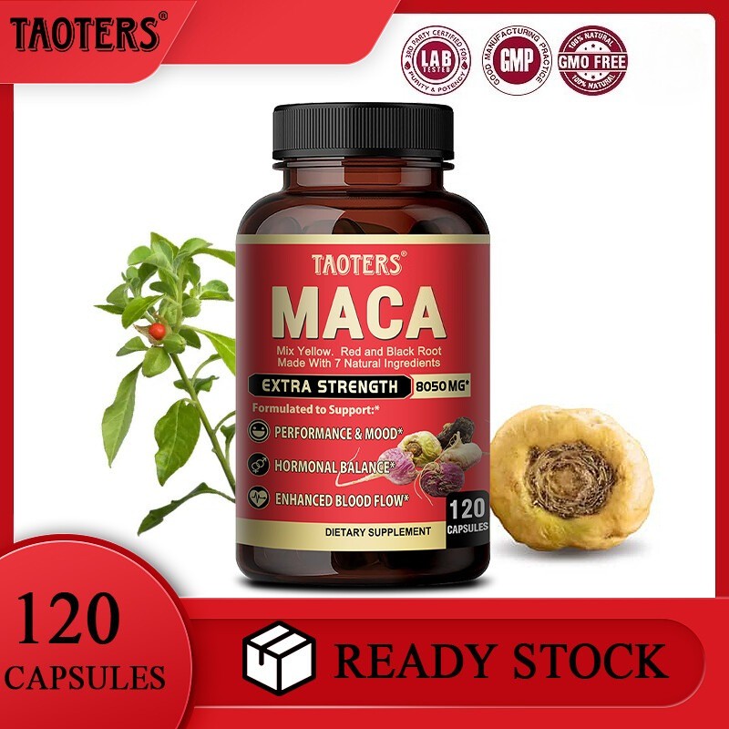 Maca root + ginsen 8050 mg, balancing male and female hormones 120 capsules