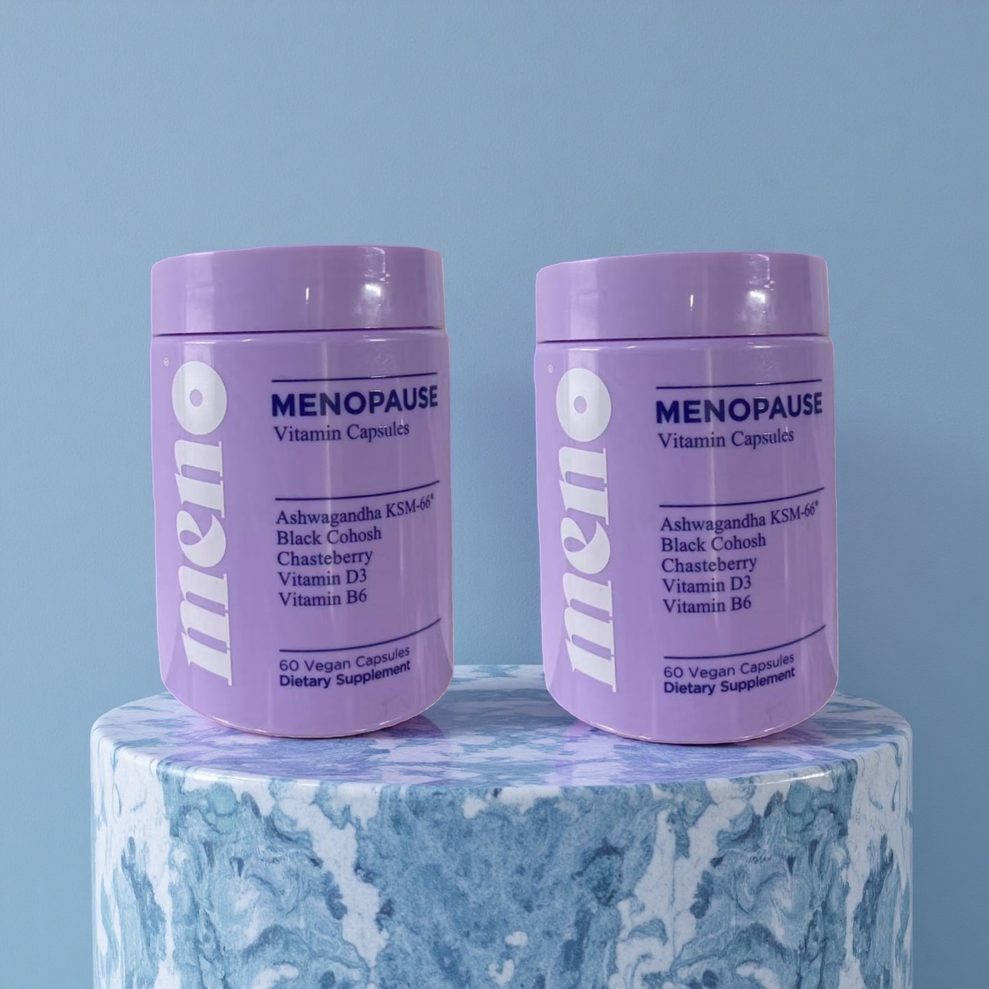 2 Pack O Positiv Meno Menopause Vitamins – 120 Vegan Capsules, Hot Flash Relief