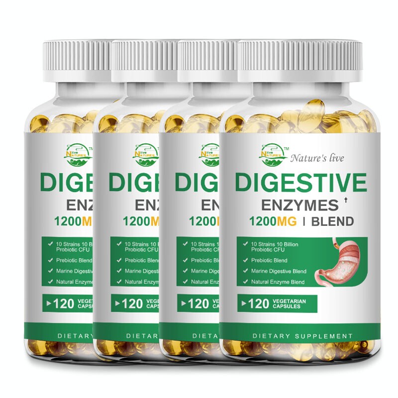 Enhanced Super Digestive Enzymes 120 Cap probiotic prebiotic Digestive Support
