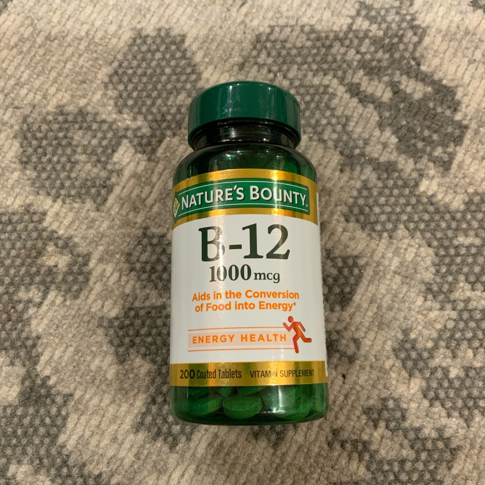 Nature’s Bounty Vitamin B12 1000 mcg Supplements, 200 200 Count (Pack of 1)