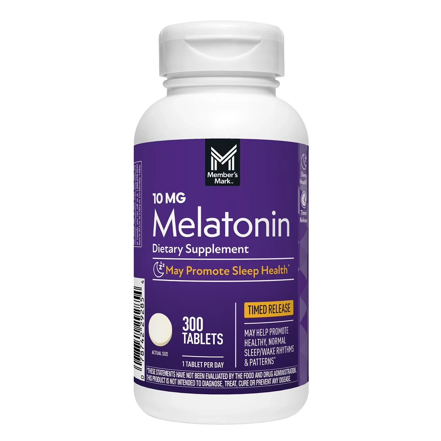 Members Mark Timed Release Melatonin Tablets 10mg 300ct Exp 5/2028 FREE SHIPPING