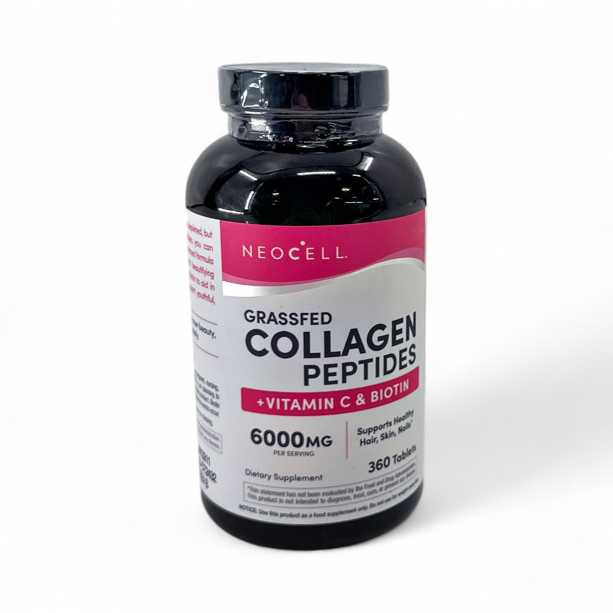 NeoCell Grassfed Collagen Peptides + Vitamin C + Biotin Caplets 6000mg 360 Count