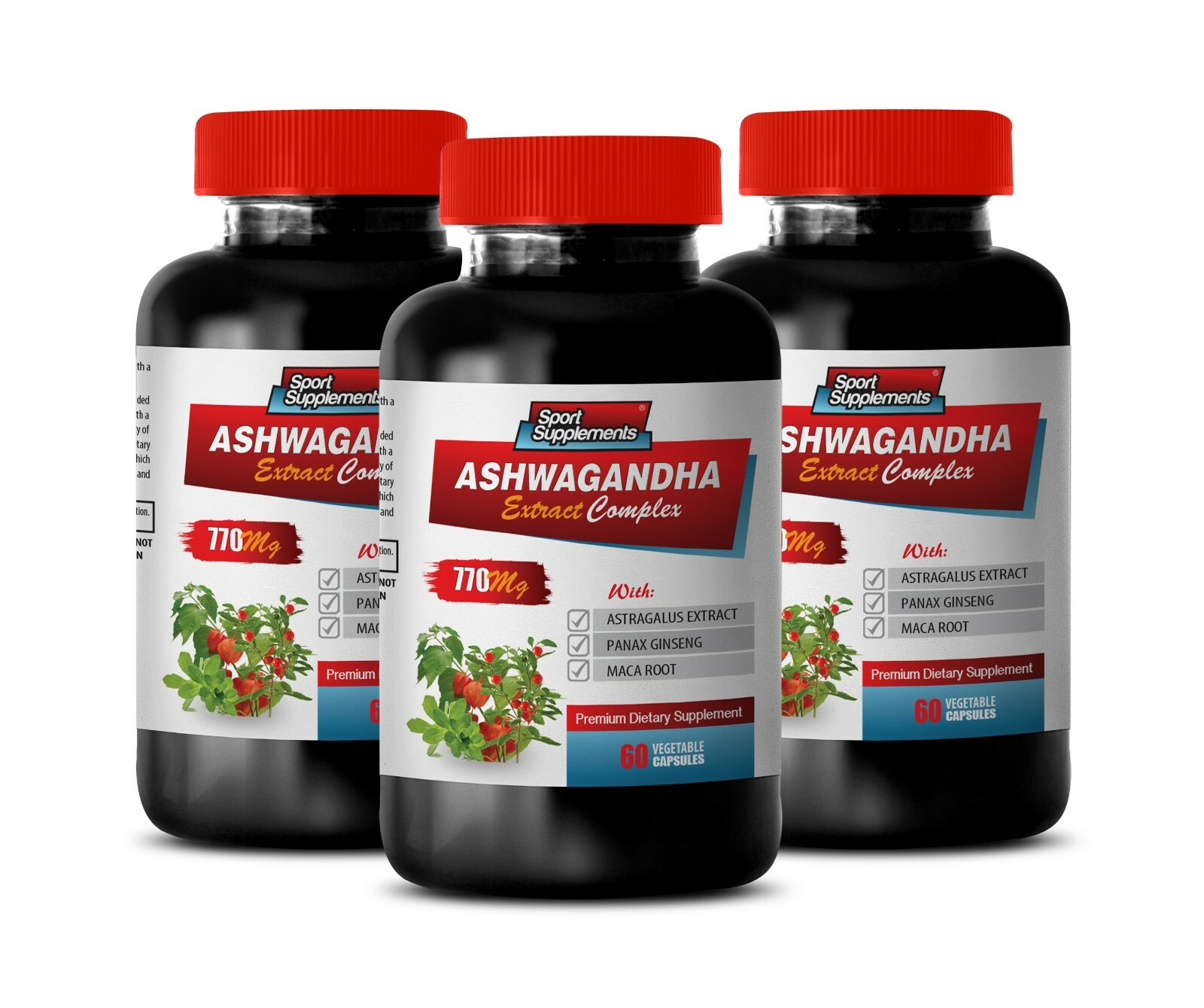 ashwagandha capsules – ASHWAGANDHA ROOT COMPLEX 770mg – stress relief 3B