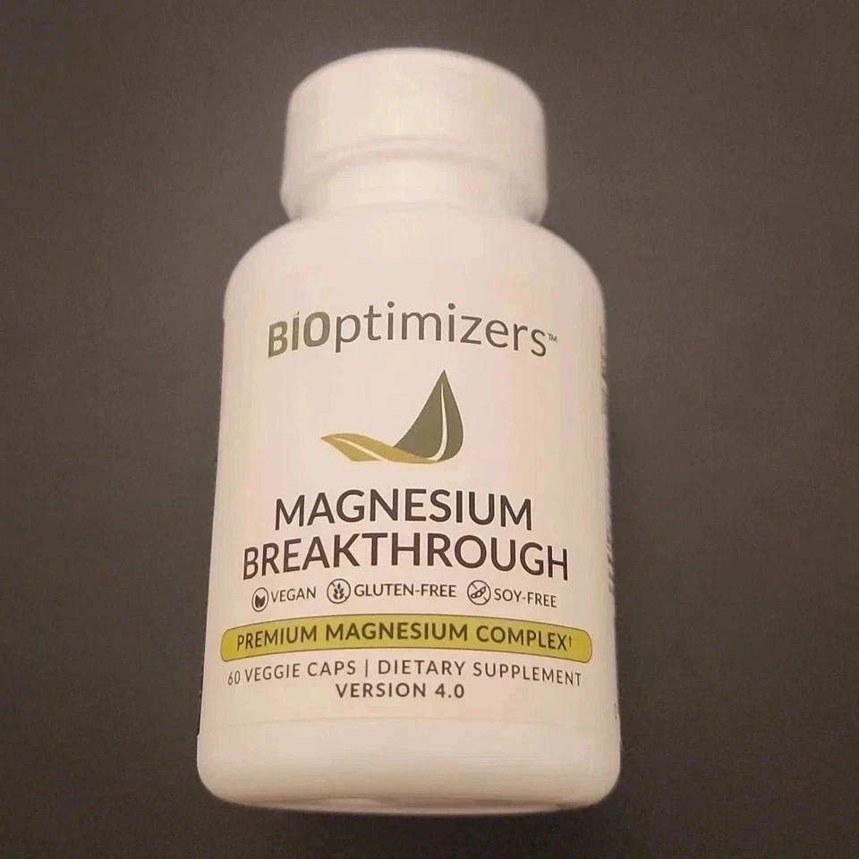 Bioptimizers Magnesium Breakthrough Supplement 60 Capsules Version 4.0-