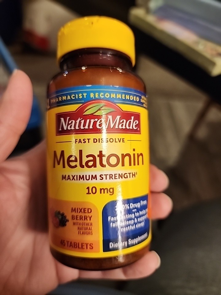 Fast Dissolve Melatonin 10mg – Maximum Strength Drug-Free Sleep Aid, 45 Tablets