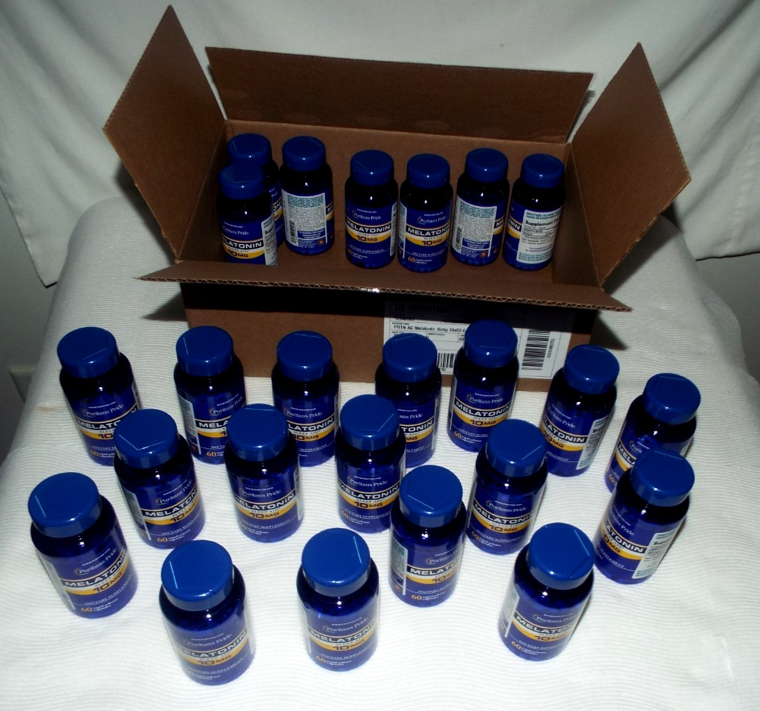24 NEW PURITANS PRIDE MELATONIN SLEEP AID 10 MG 60 RAPID RELEASE CAPSULES 10/26!