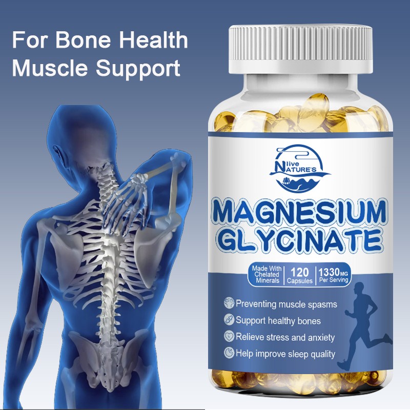 Magnesium Glycinate Complex 120/240/480 Capsule High Absorption Magnesium 1330mg