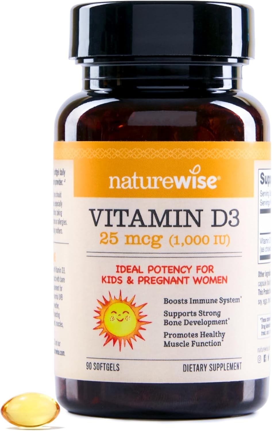 NatureWise Vitamin D3 1000iu, 90-Day Supply for Immune Support & Bone Health
