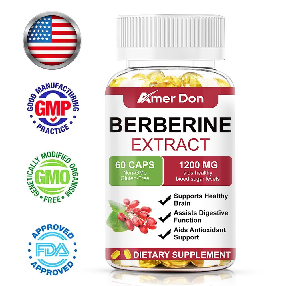 Premium Berberine HCL 1200mg High Potency Anti-inflammatory,Blood Sugar Support