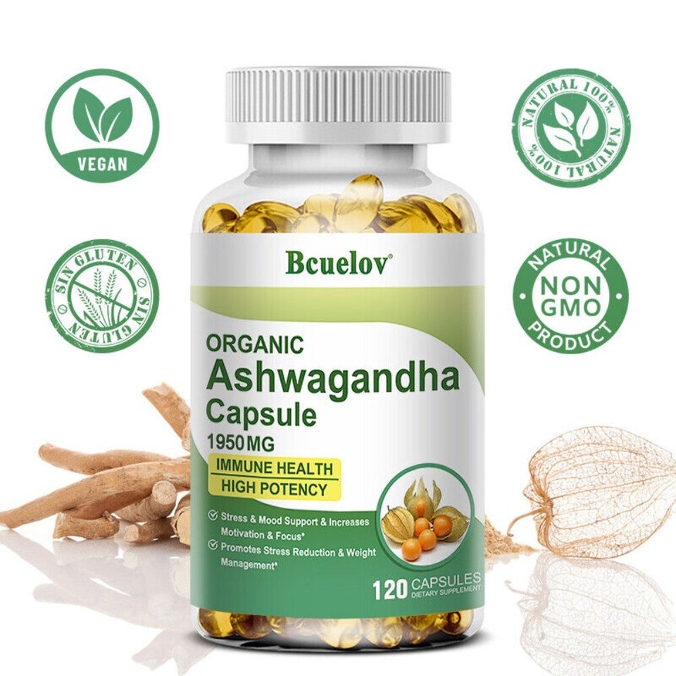 Organic Ashwagandhaim Capsule Prove Motivation And Focus Replenish Energy 60 Ct