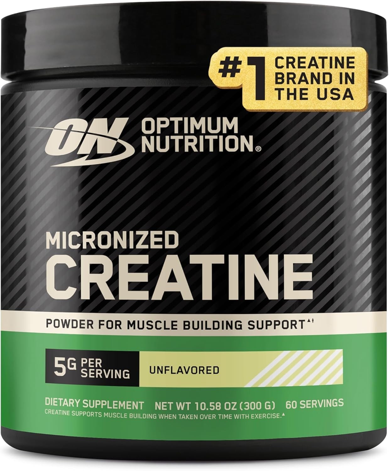Optimum Nutrition Micronized Creatine Monohydrate Powder, Unflavored, 60 Serving