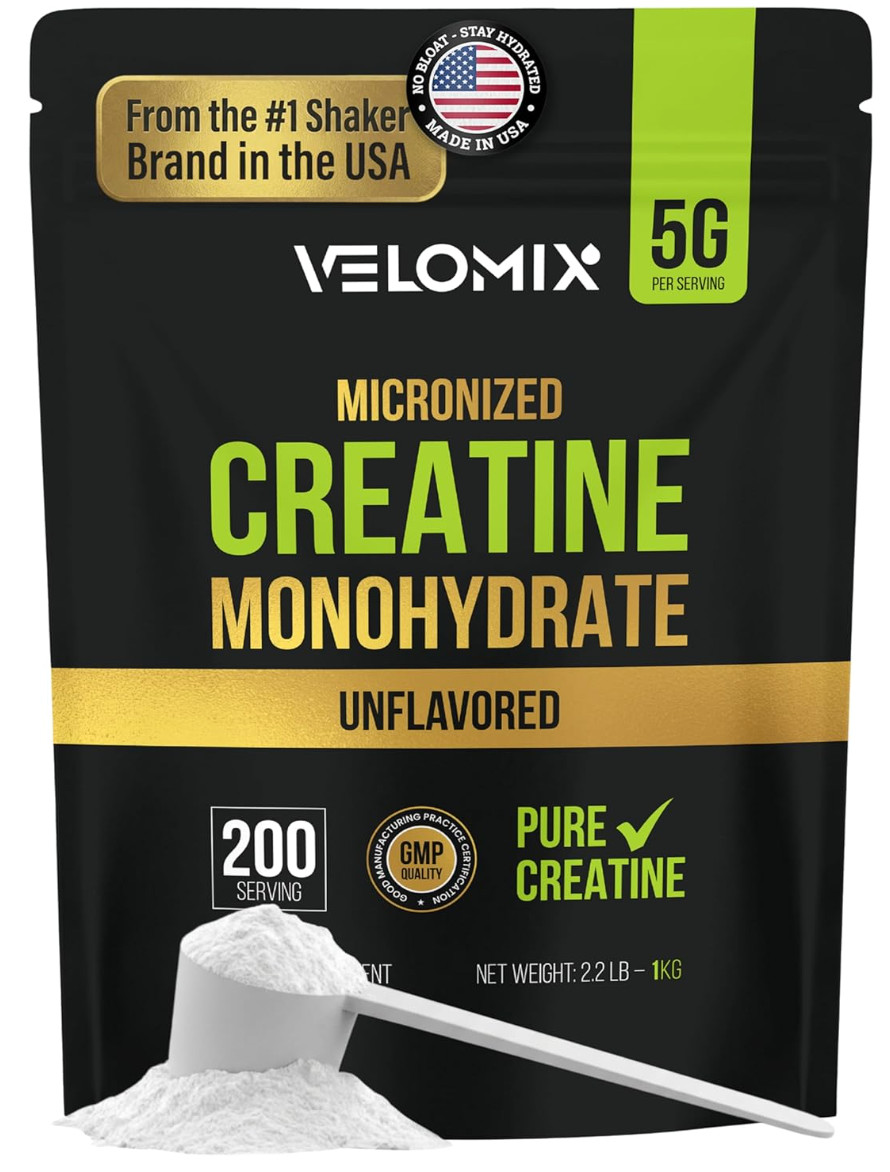 Creatine Monohydrate 100% Pure Powder 1000g (2.2 lb) Micronized