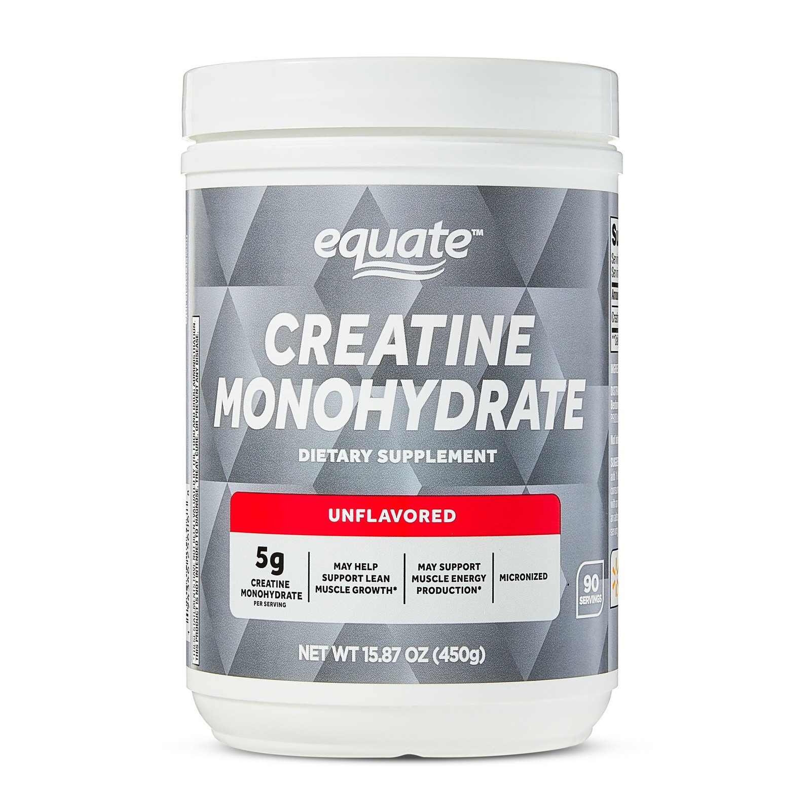 Creatine Monohydrate Powder Unflavored 5G Serving 15.87 Oz Dietary Supplement