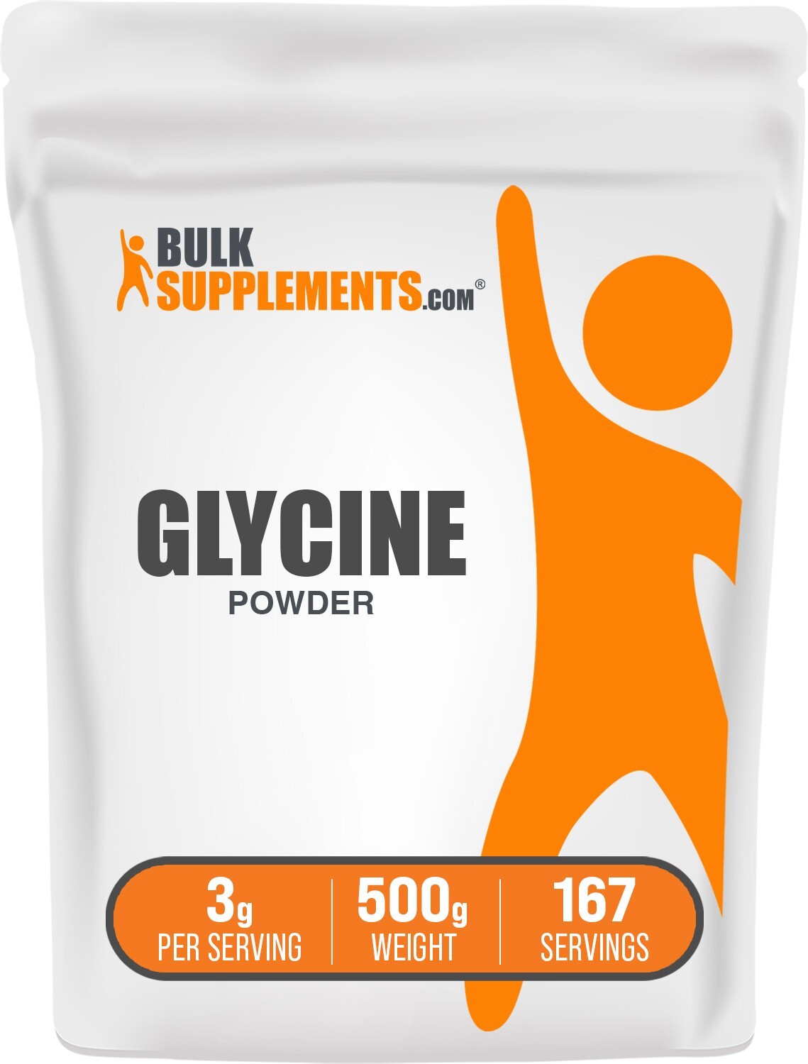 BulkSupplements Glycine Powder – Build Lean Muscle – 3g Per Serving