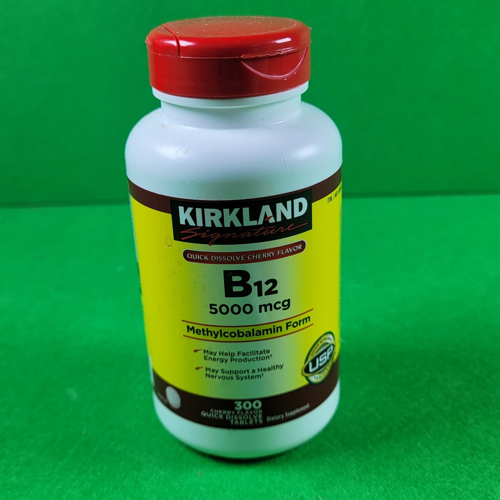 NEW! Kirkland Signature™ Quick Dissolve B-12 5000 mcg., 300 Tablets EXP 05/2028