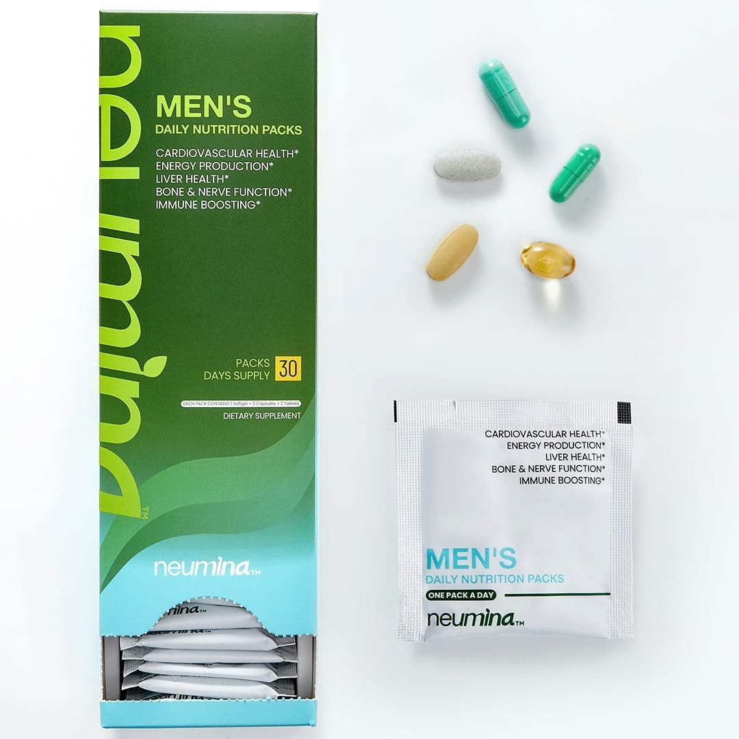 Multivitamin for Men All-in-One,Mens Vitamins Packs for Stress Relief,Energy Pr