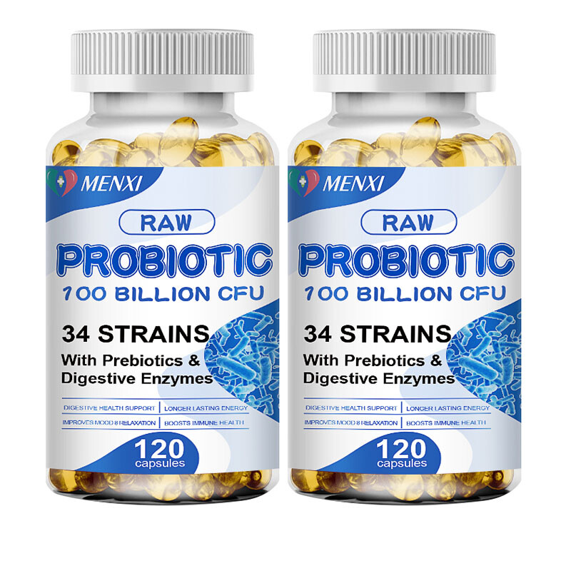Probiotics Digestive Complex For Gut Health 100 Billion CFU Potency 240 Capsules