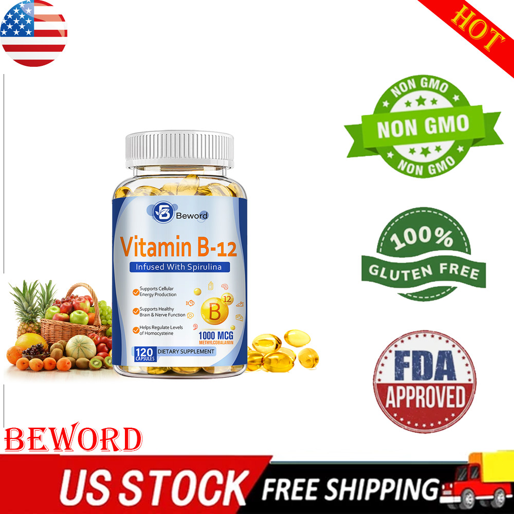 Vitamin B12 1000mcg High Strength Nervous System Support 120 Softgels