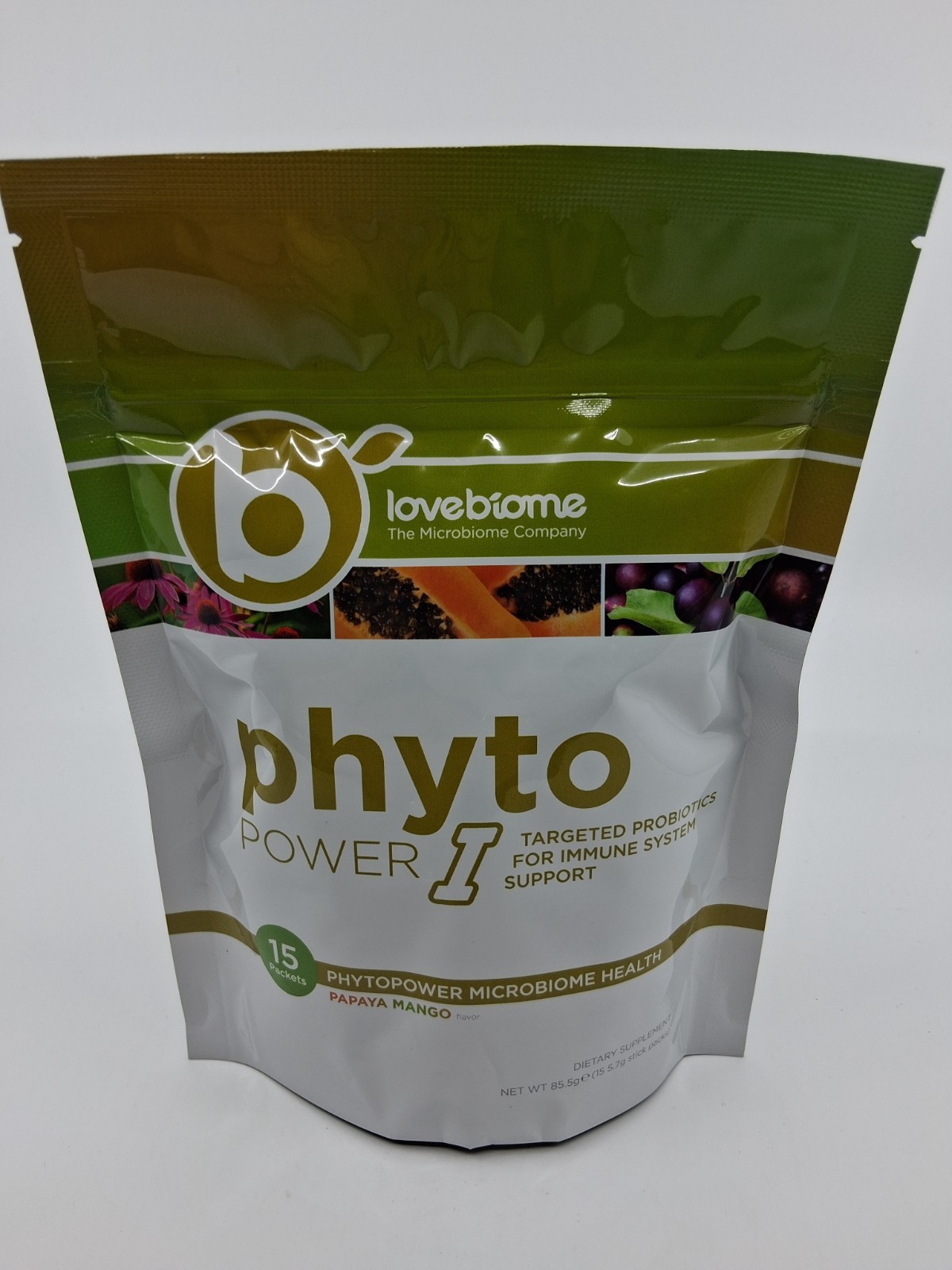 LoveBiome – PhytoPower I Targeted Probiotics – Papaya Mango EXP 4/2026 SEALED